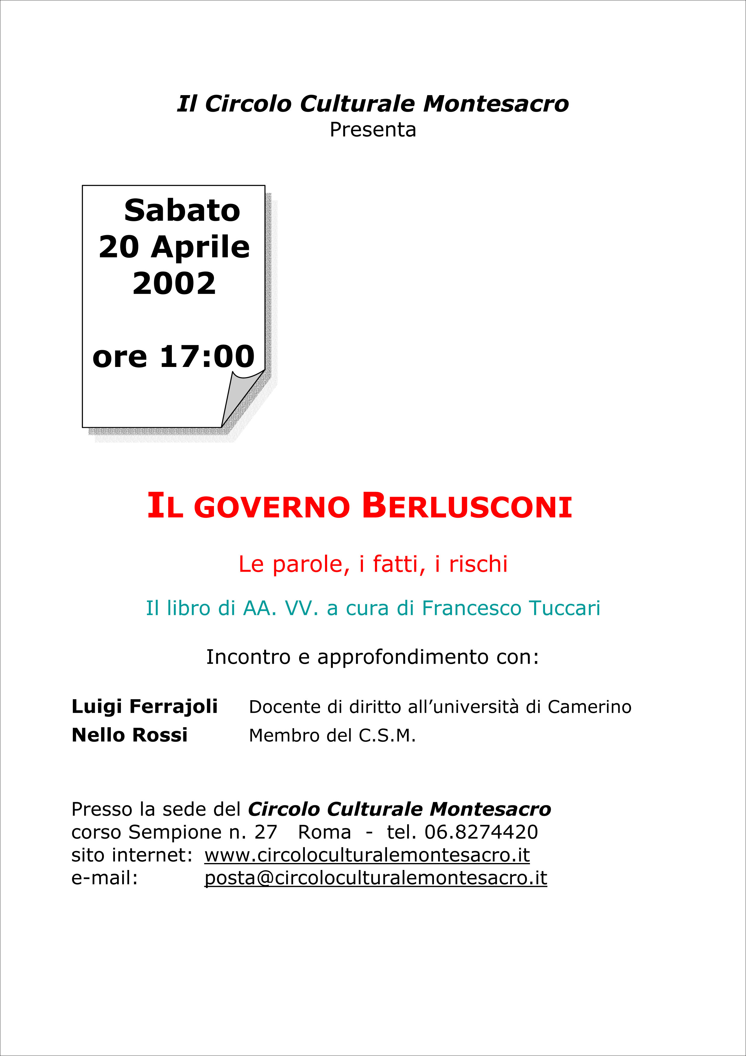 Il governo Berlusconi